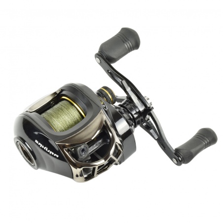 Mulineta Baitcasting Sakura Alendo Casting 201 include Fir Textil 0.22mm