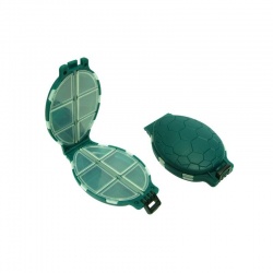 Cutie pescar Baracuda HS004 pentru carlige, culoare verde, 110x75x30 mm