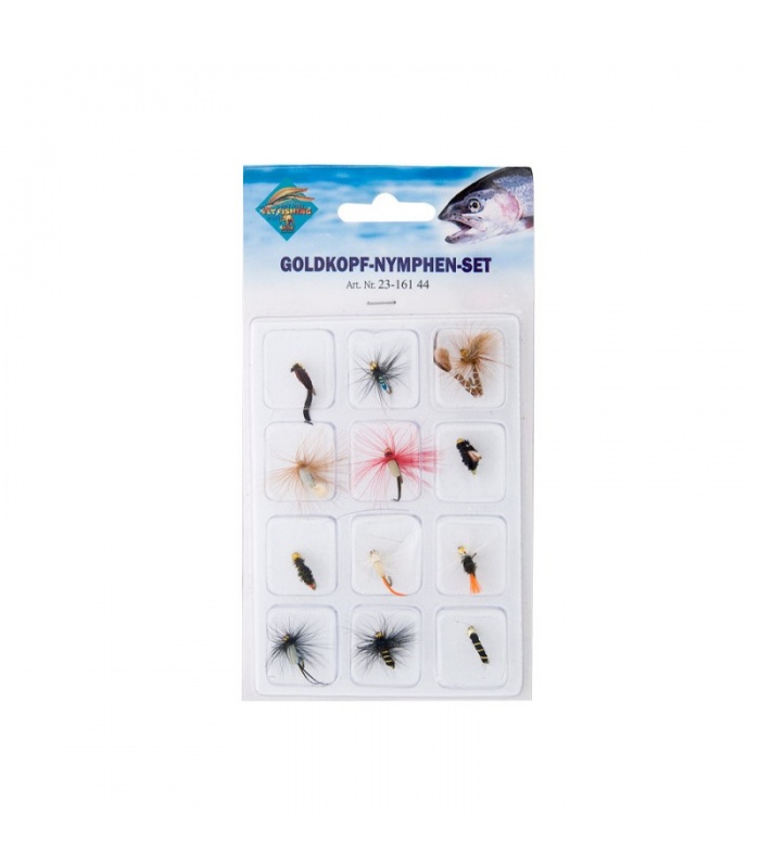 Set 12 muste artificiale Behr 23-161-44 pentru Pescuit la Pastrav