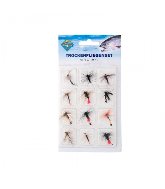 Set 12 muste artificiale Behr 23-186-41 pentru Pescuit la Pastrav