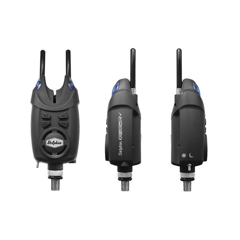 Avertizor pescuit Delphin MEMORY 9v, culoare neagra