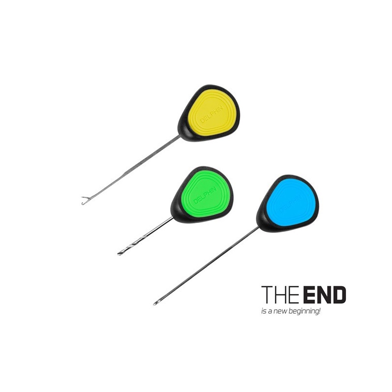 Set 3 unelte boiles Delphin THE END GRIP, burghiu, ac, croseta