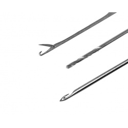 Set 3 unelte boiles Delphin THE END GRIP, burghiu, ac, croseta