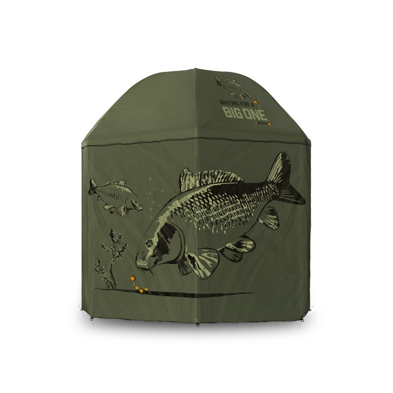Umbrela 250 cm cu pereti laterali Delphin BigONE CARP, , husa, cuie, snururi incluse