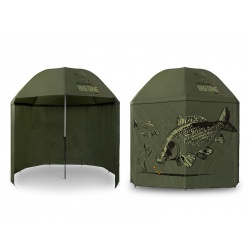 Umbrela 250 cm cu pereti laterali Delphin BigONE CARP, , husa, cuie, snururi incluse