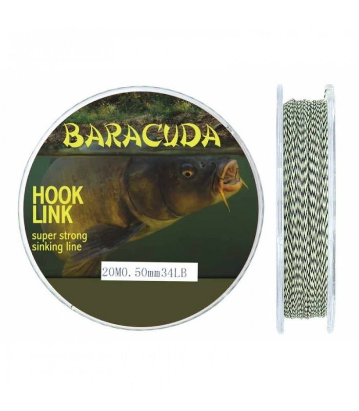 Fir textil monturi crap Baracuda Hook Link B, rezistenta la rupere 15.4 kg