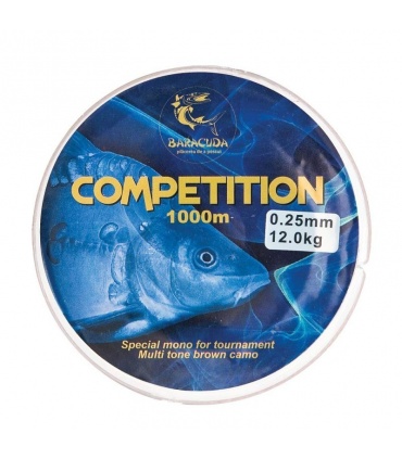 Nylon Baracuda Competition 1000m Maro, rezistent pentru crap și somn