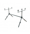 Set RP1 pentru 3 Lansete Rod pod+Avertizori+Swingere