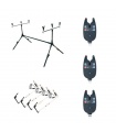 Set RP1 pentru 3 Lansete Rod pod+Avertizori+Swingere